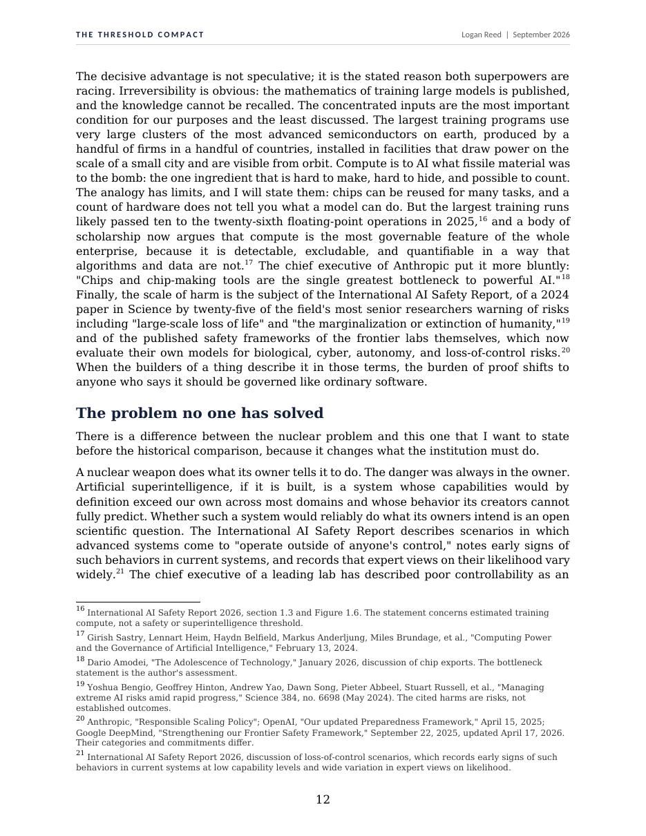 Page from the white paper: The problem no one has solved